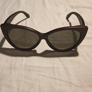 Wooden cateye sunglasses